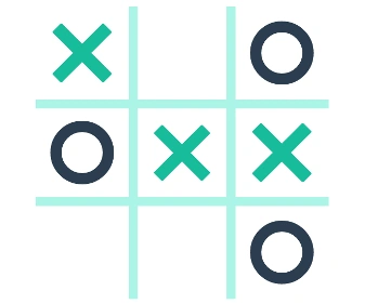Tic Tac Toe is an example of a puzzle game where you can use a rule-based system